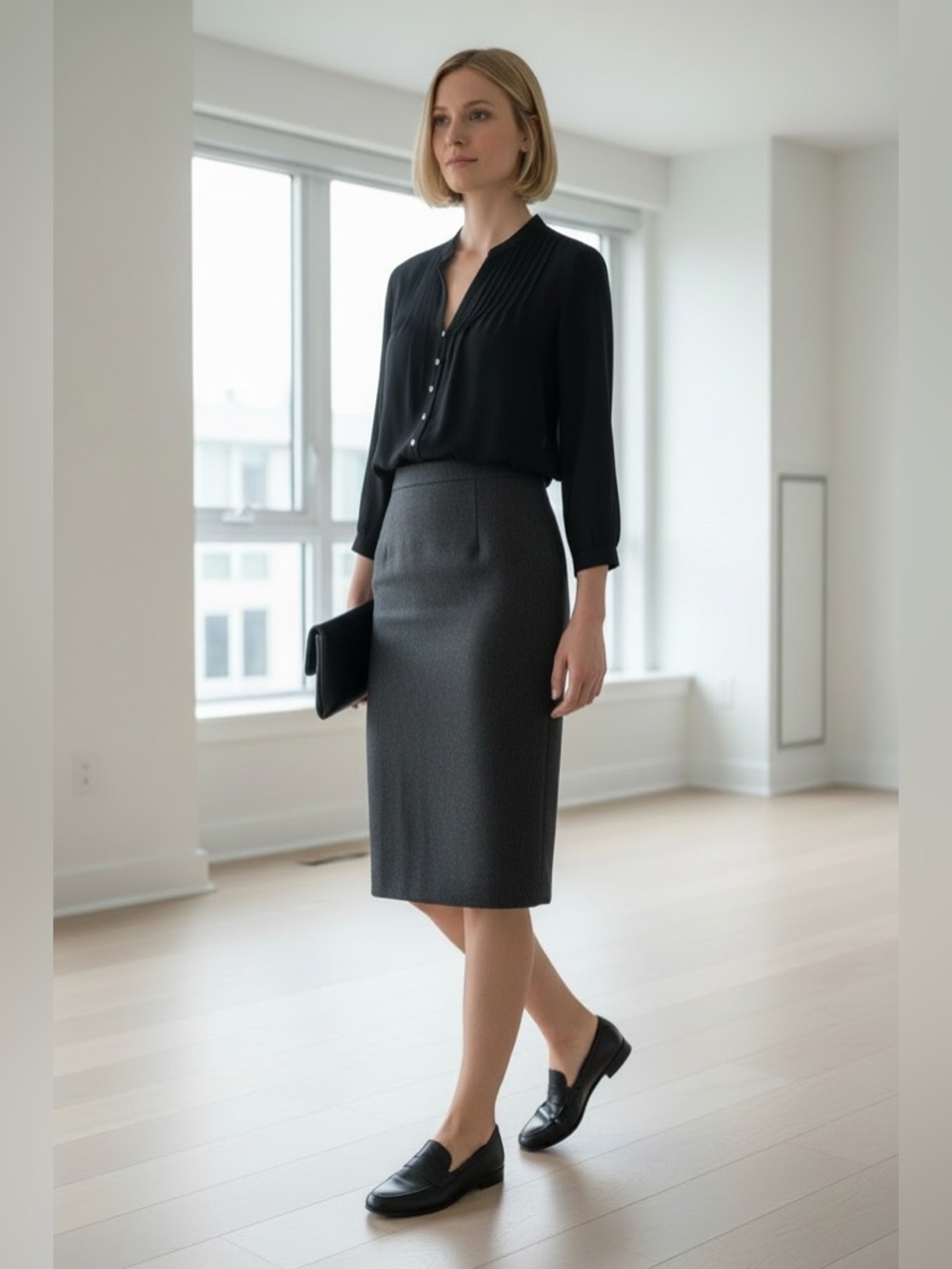 Banana Republic Black Pencil Skirt - Sleek Office Staple
